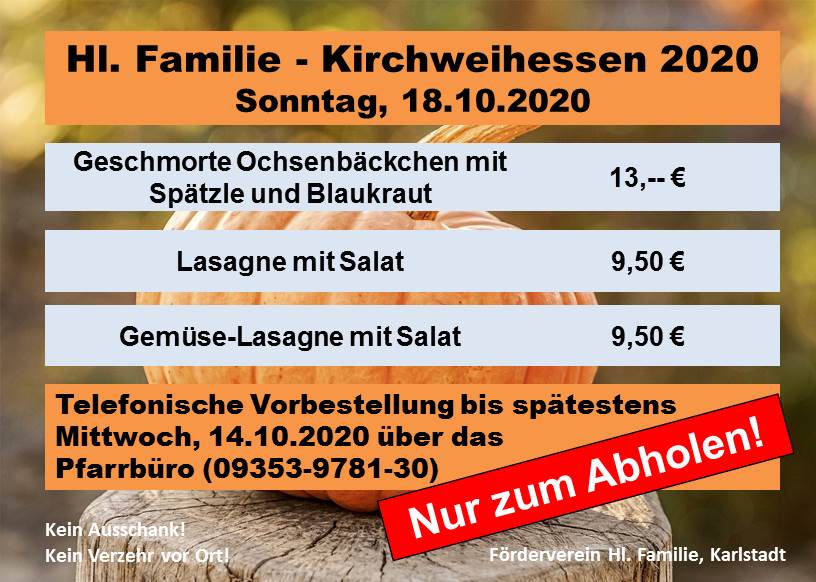 2020 10 1 Kirchweihessen